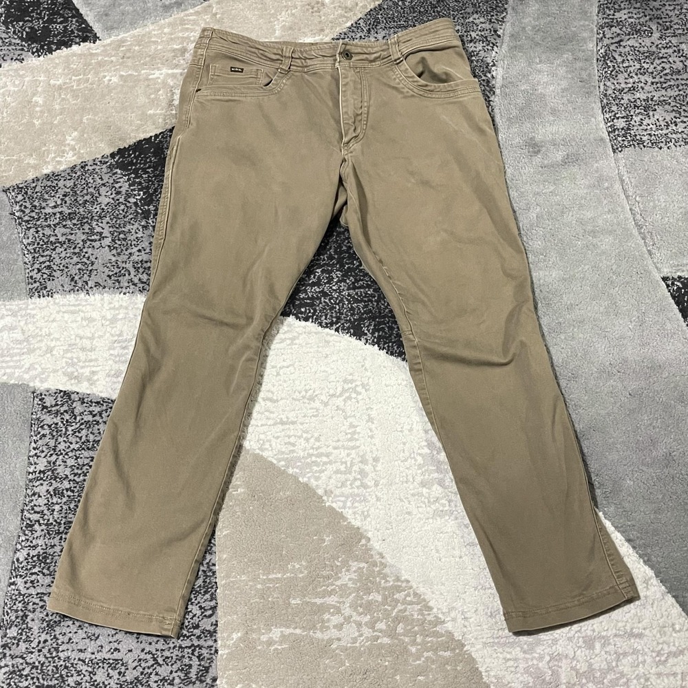 Kuhl Revolt Pants Men 36x30 Brown Outdoor Hiking Workwear Travel‎ Stretch Casual